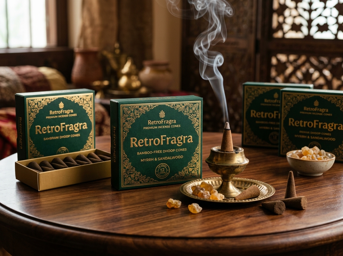 RetroFragra Vedic Aromatic Dhoop Cones